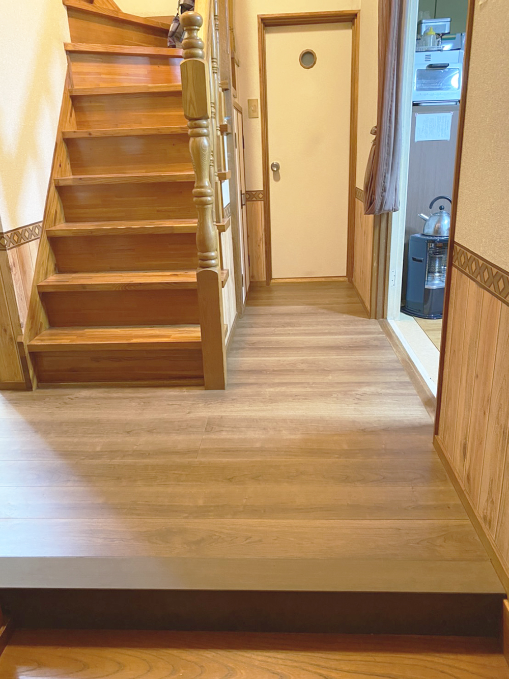 廊下の床鳴りのお悩みも一日で解決