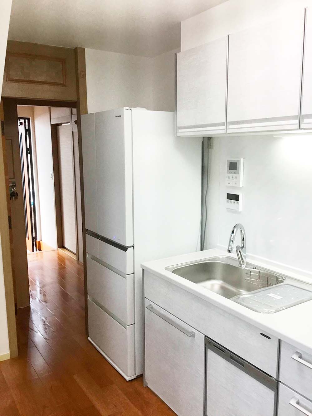 レイアウト変更ですっきり&使い勝手のよいキッチンに