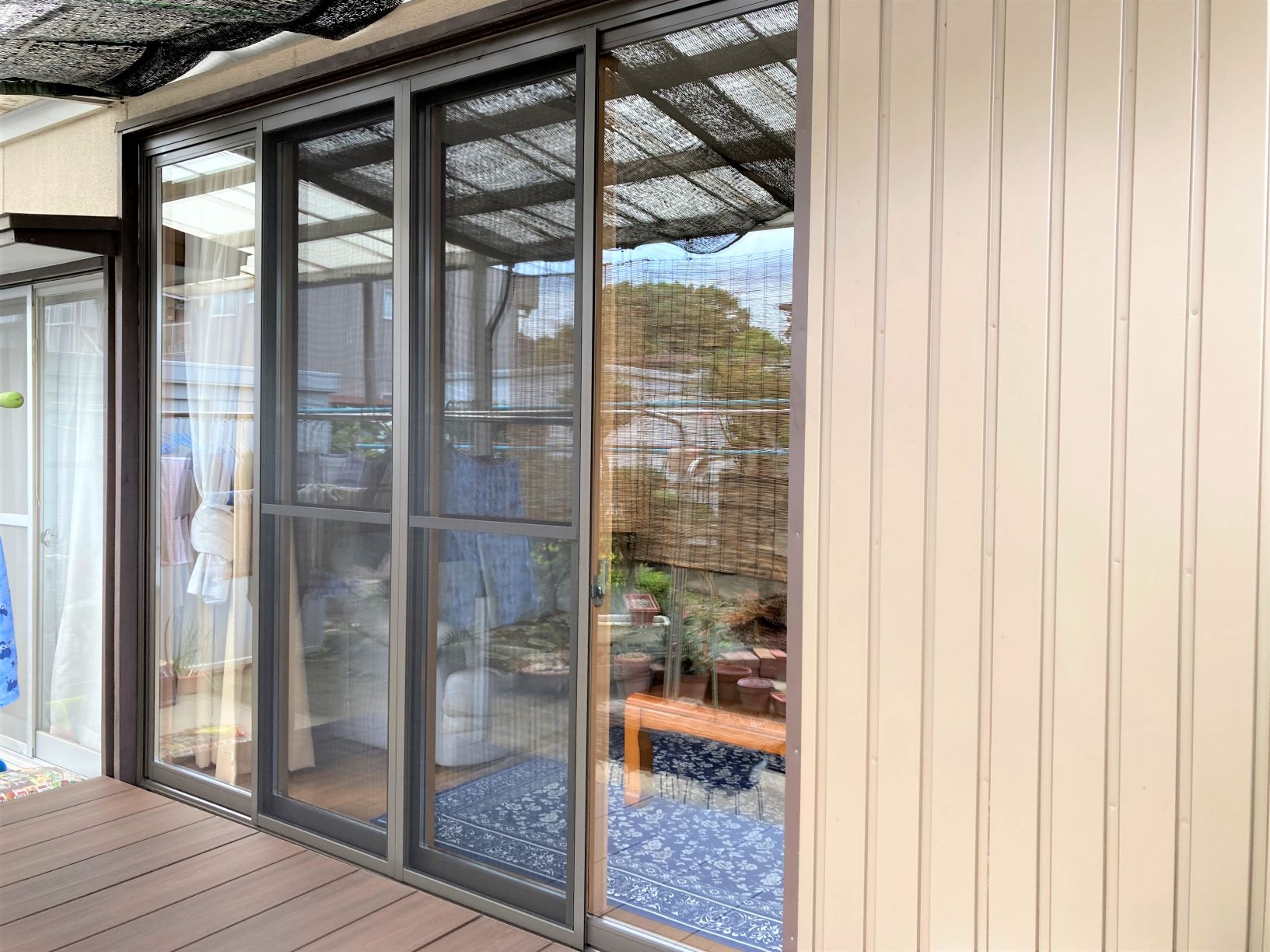 複層ガラス窓に取替えて 冬場も快適なリビングに