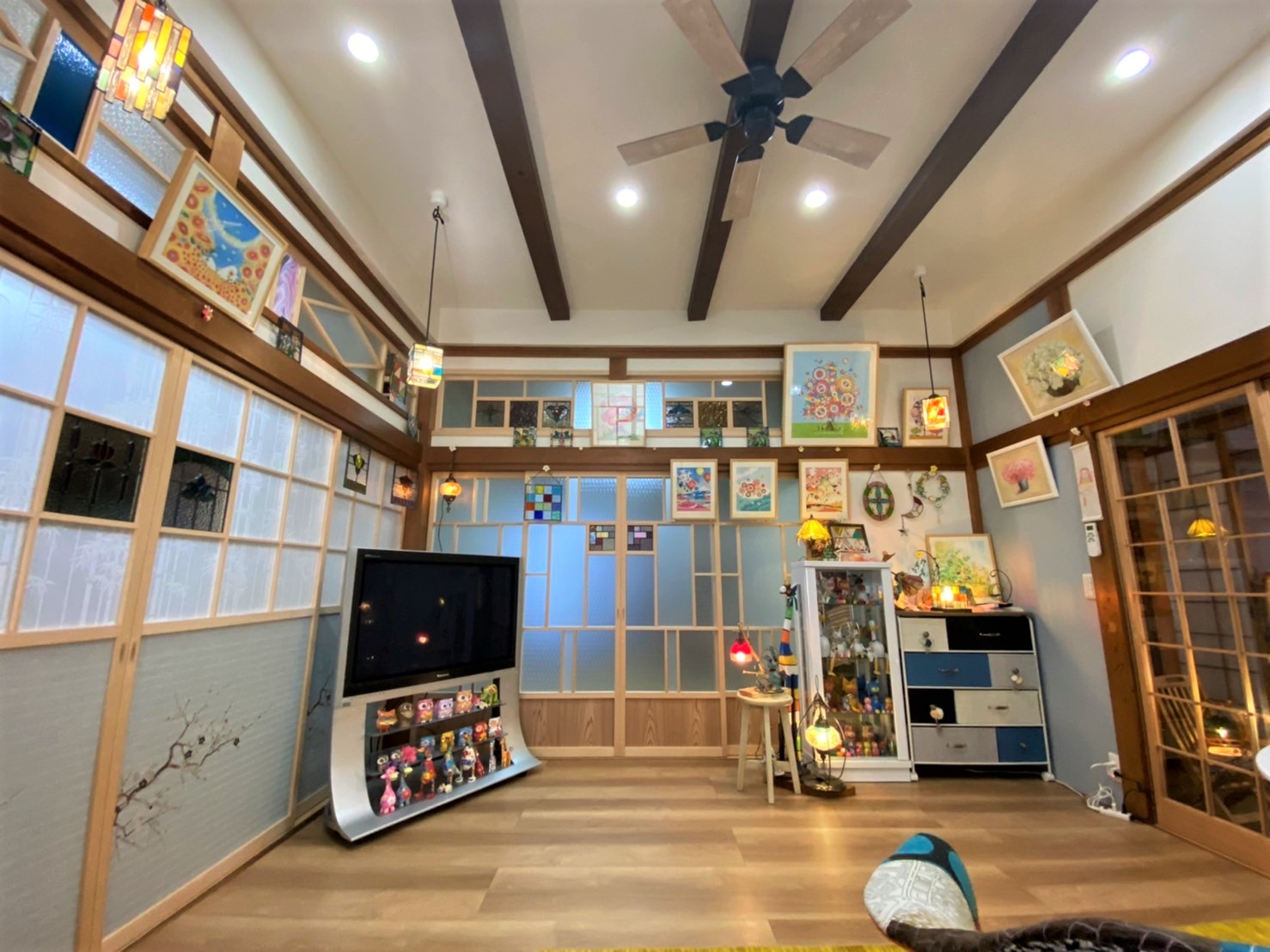 築50年の和室を 梁を活かした和モダンな空間に