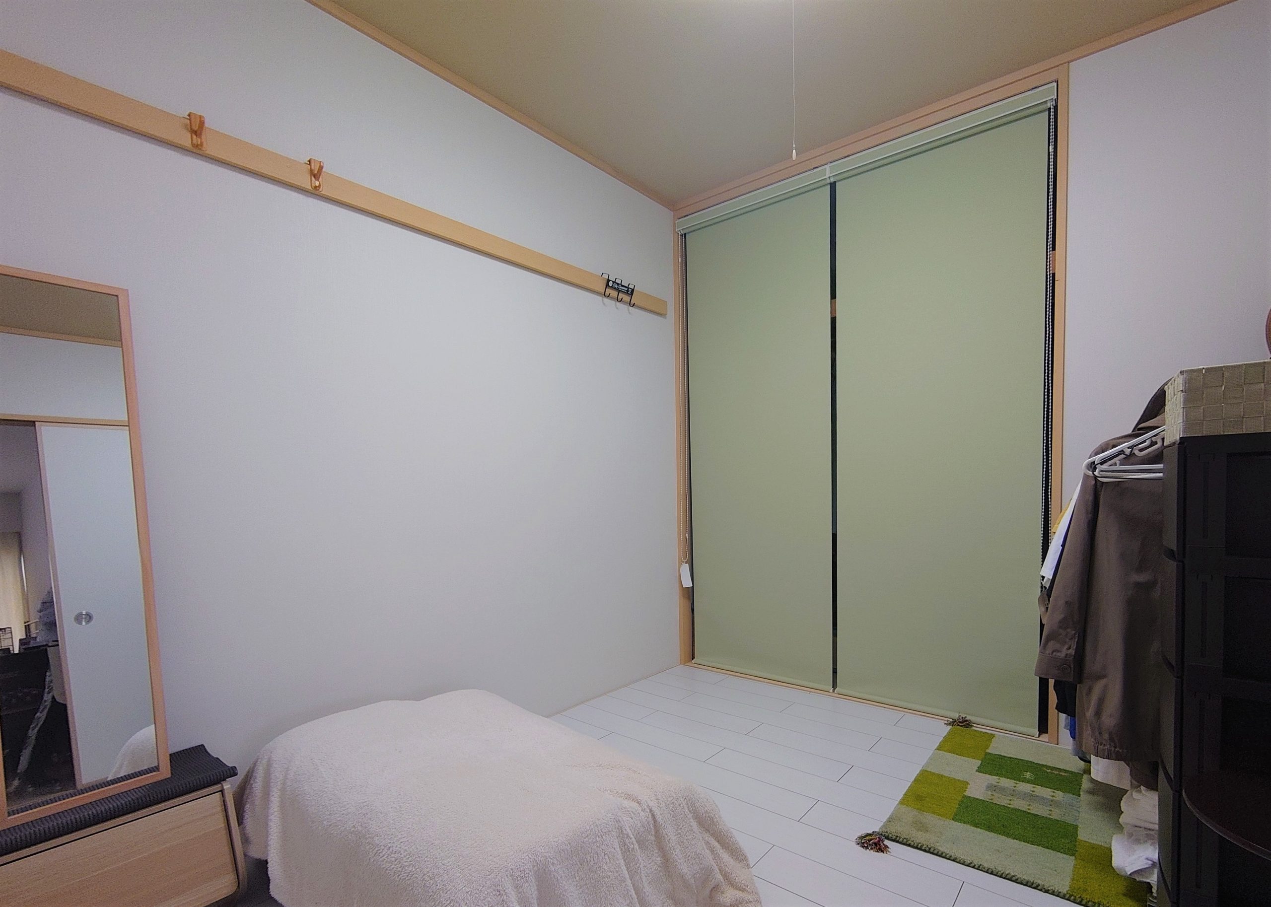 畳をフローリングに張替えて 落ち着いてくつろげるベッドルームに