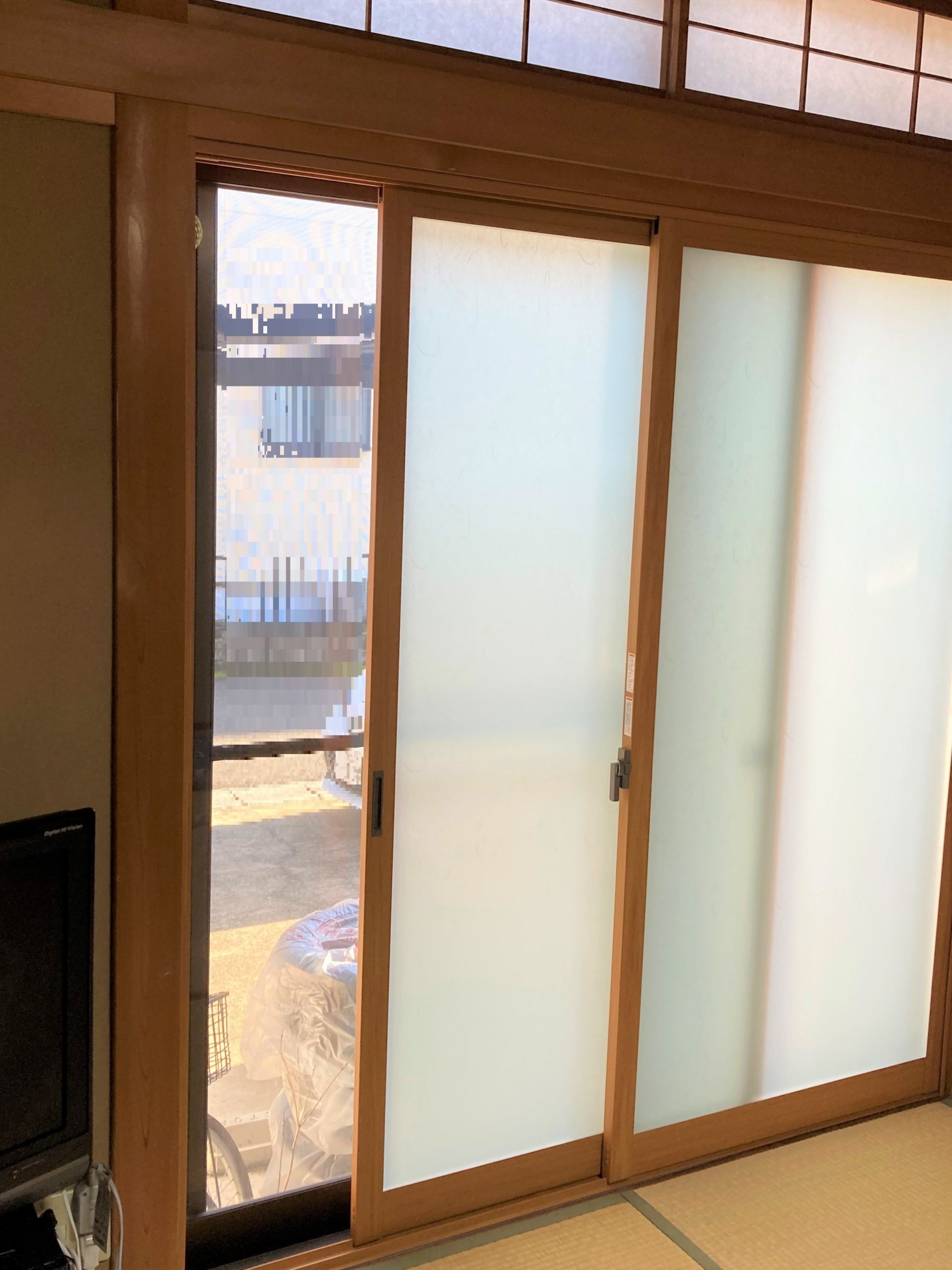和紙調ガラスの内窓設置！和室の雰囲気はそのままに断熱対策