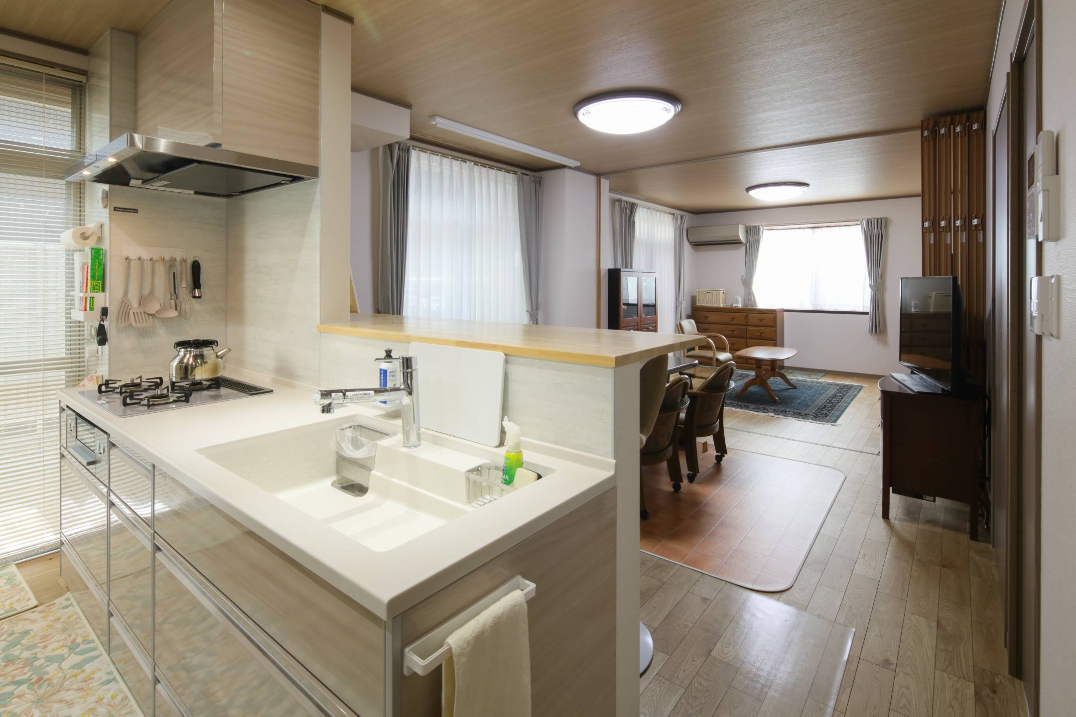 ひと続きの空間で叶える、開放感あふれる広々LDK